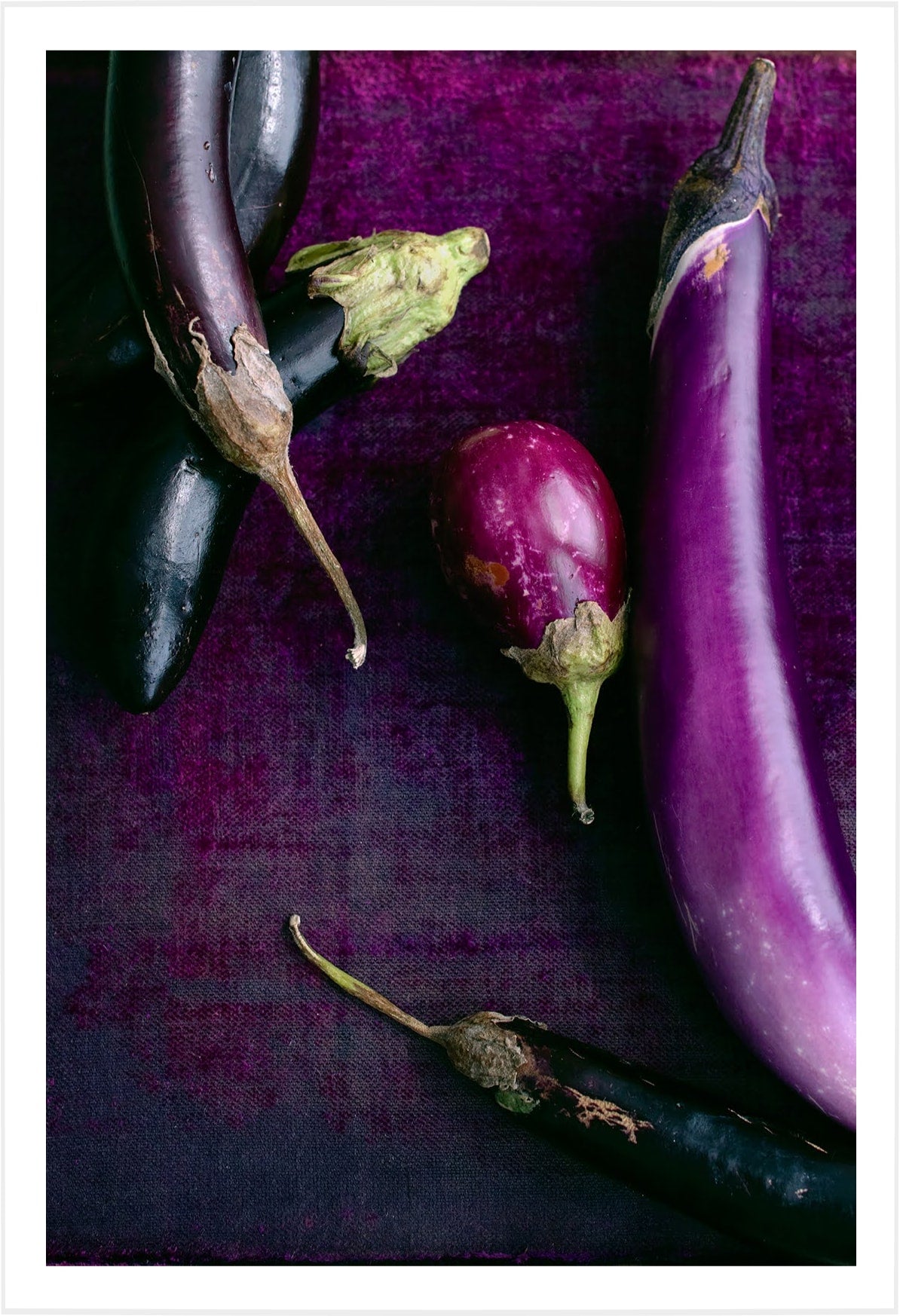 Eggplant on Purple Velvet
